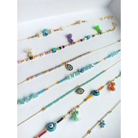 Evil Eye Anklet, Ankle Bracelet, Anklet For Sinan, Beaded Body Jewelry, Multicolor Beaded | Etsy (US)