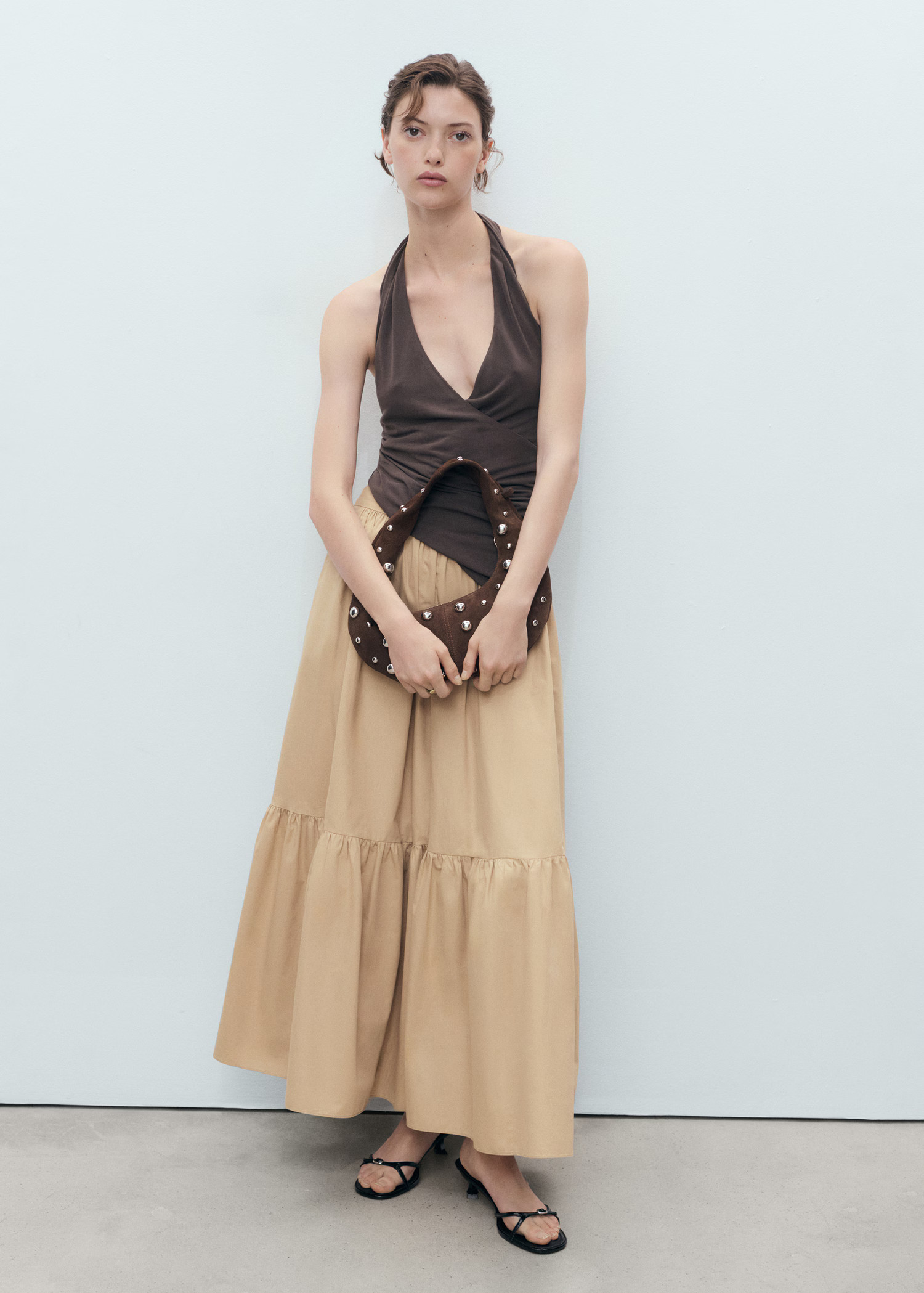 Long flared skirt - Women | MANGO United Kingdom | MANGO (UK)