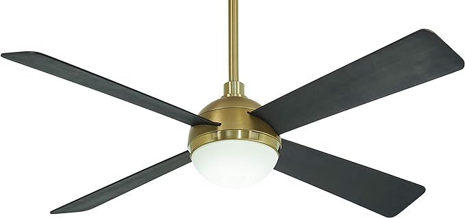Minka-Aire F623L-BBR/SBR Orb 54 Inch Ceiling Fan with Integrated 16W LED Light in Brushed Brass /... | Amazon (US)