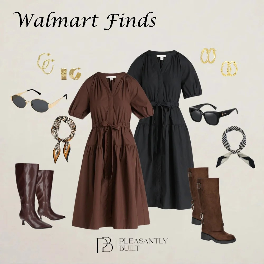 Bold boots, timeless gold, flattering dresses—your style upgrade starts here. 🔥
#WalmartFashion #WalmartFinds #AffordableStyle #OOTDInspo #StyleEssentials #FashionOnABudget #DressesOfTheDay #BootSeason #GoldJewelry #AccessoriesStyle #SunglassesStyle #ScarfSeason #TrendingNow #EverydayStyle #FashionFinds #pleasantlybuilt 

 #LTKGiftGuide #LTKFindsUnder50 #LTKWorkwear