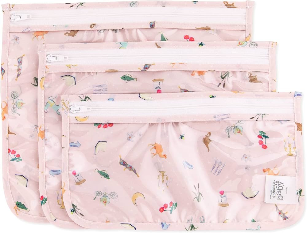 Bumkins Disney Travel Bag, Toiletry, TSA Approved Pouch, Zip Bag, Quart Size Airline Compliant, C... | Amazon (US)