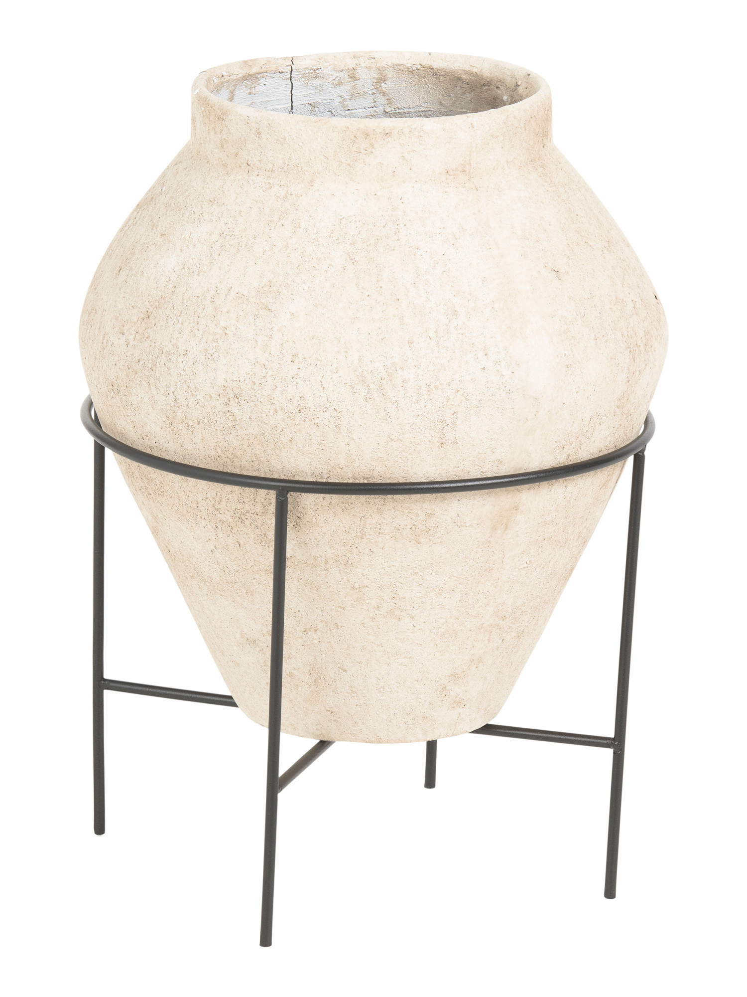 17x25 Terracotta Indoor Planter With Metal Base | TJ Maxx