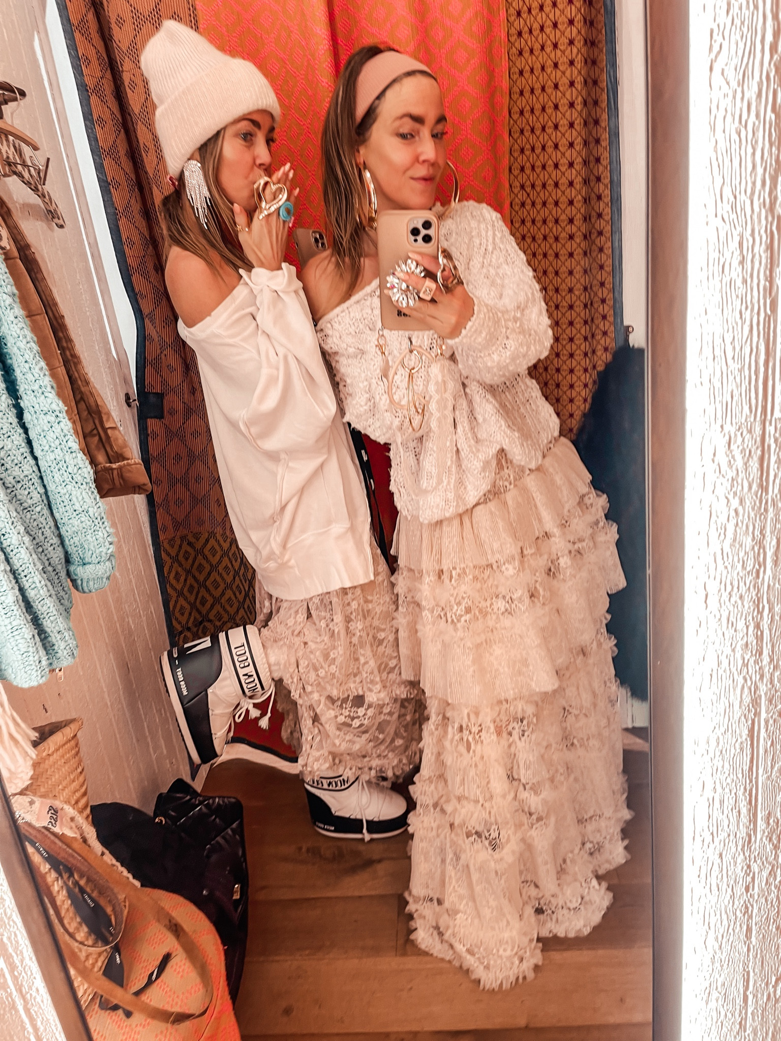 Free people fits, linked all fy girls wearing size large in the oversized and chunky sweater and size medium in these amazing lace skirts ☁️☁️💕💕 
Free People, lace skirt, boho girls, edgy knit, oversized style, bySiss faves, FP faves, winter whites  

#LTKMostLoved #LTKU #LTKstyletip