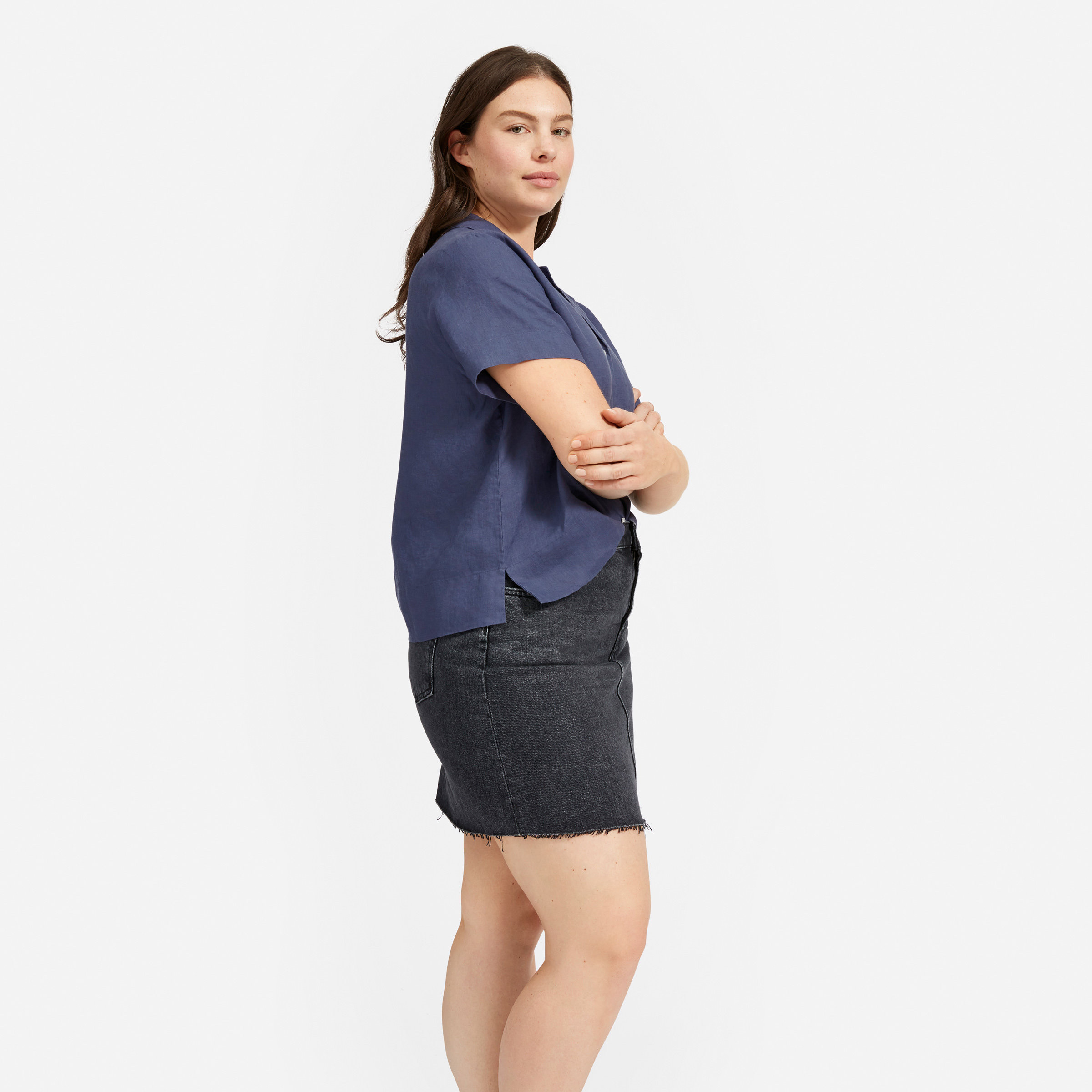 The Linen Notch Short-Sleeve Shirt | Everlane