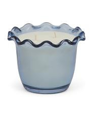 Wavy Jar Candle In Blue Block Print Box | TJ Maxx