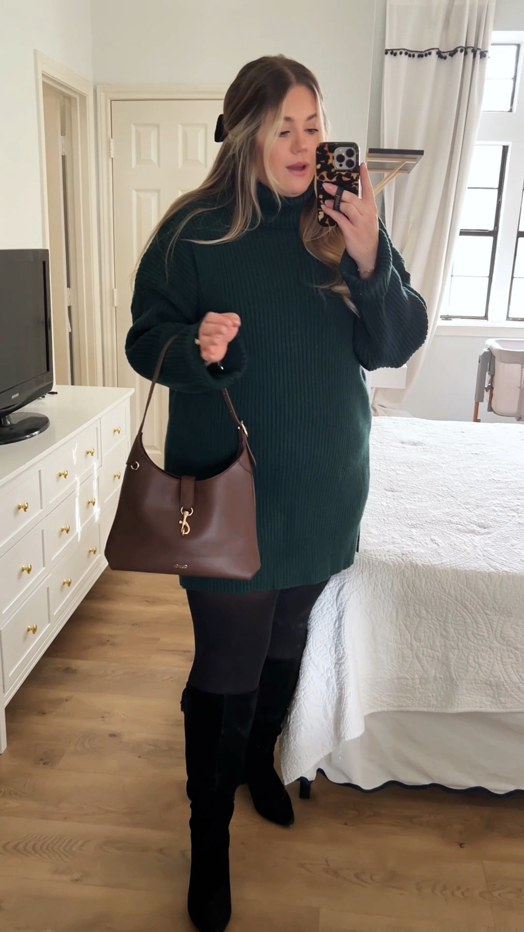 Loving this sweater dress for almost any holiday occassion—casual holiday party, family photos, date night, or Christmas Eve! Wearing an XXL

Midsize holiday outfit, sweater dress outfit, cozy holiday outfit, midsize holiday style, emerald sweater dress, red sweater dress for Christmas, Christmas Eve outfit ideas, winter date night look, family photo outfits, easy holiday outfits, comfy chic outfit, winter wardrobe staples, holiday outfit inspiration, cold weather style, festive fashion ideas, holiday season looks, timeless Christmas outfit

#LTKMidsize #LTKFindsUnder100 #LTKootd