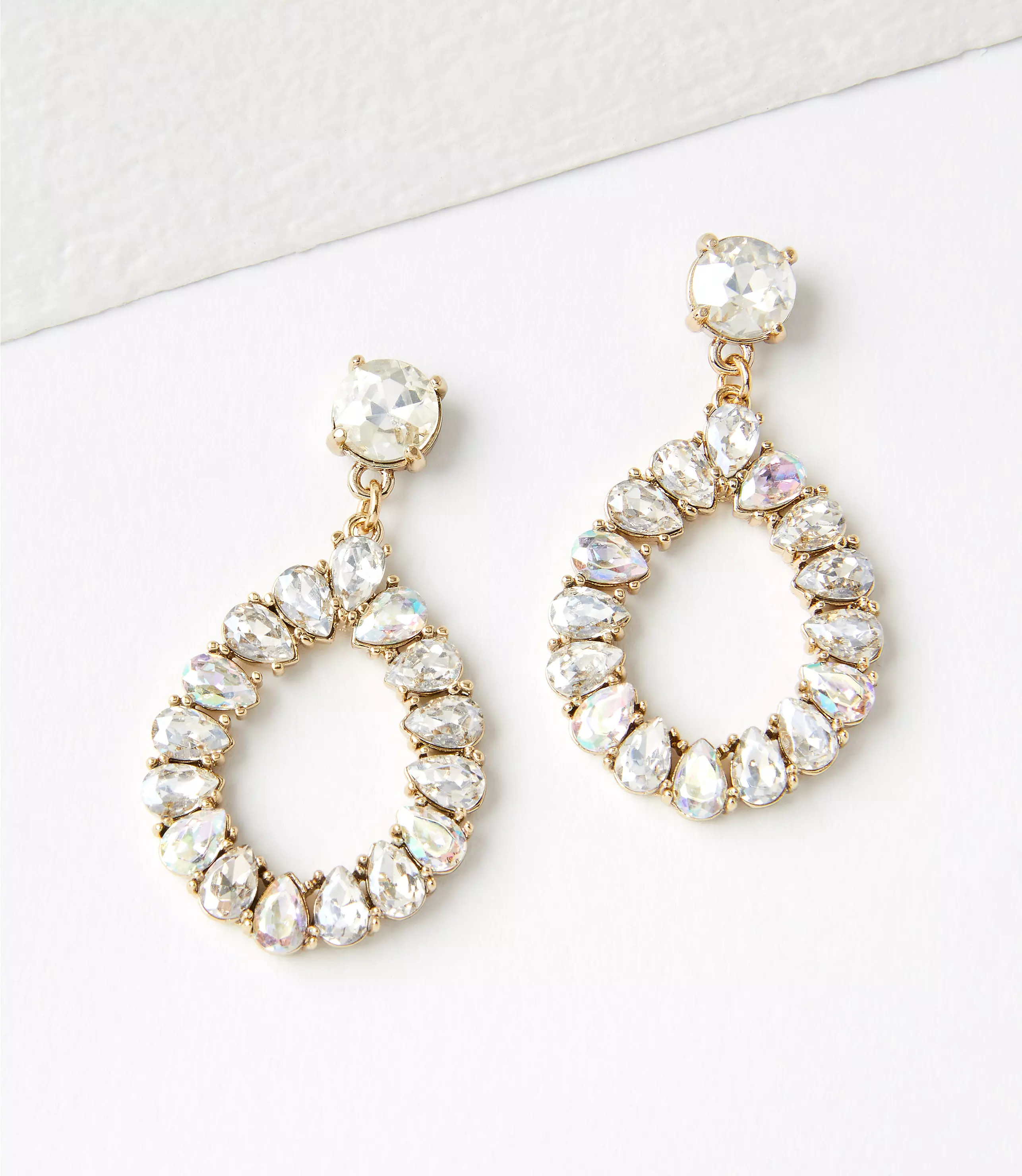Crystal Statement Drop Earrings | LOFT