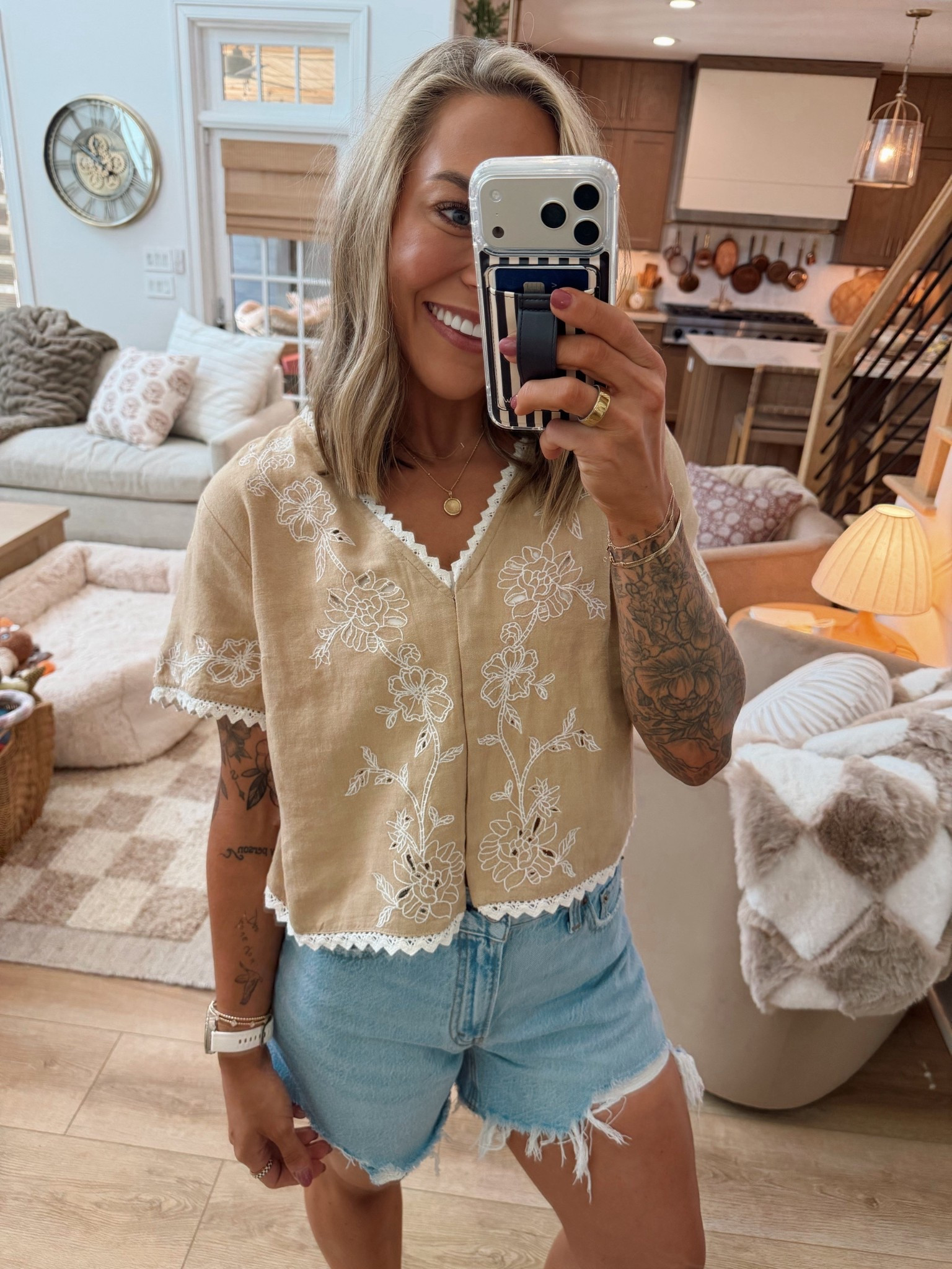 I thought this top was stunning! In the XS 🤎

Shorts are last year from Abercrombie but I linked this years version! 

Ootd / spring style / cute / casual / comfy / Holley Gabrielle / target finds 

#LTKootd #LTKSeasonal #LTKPetite