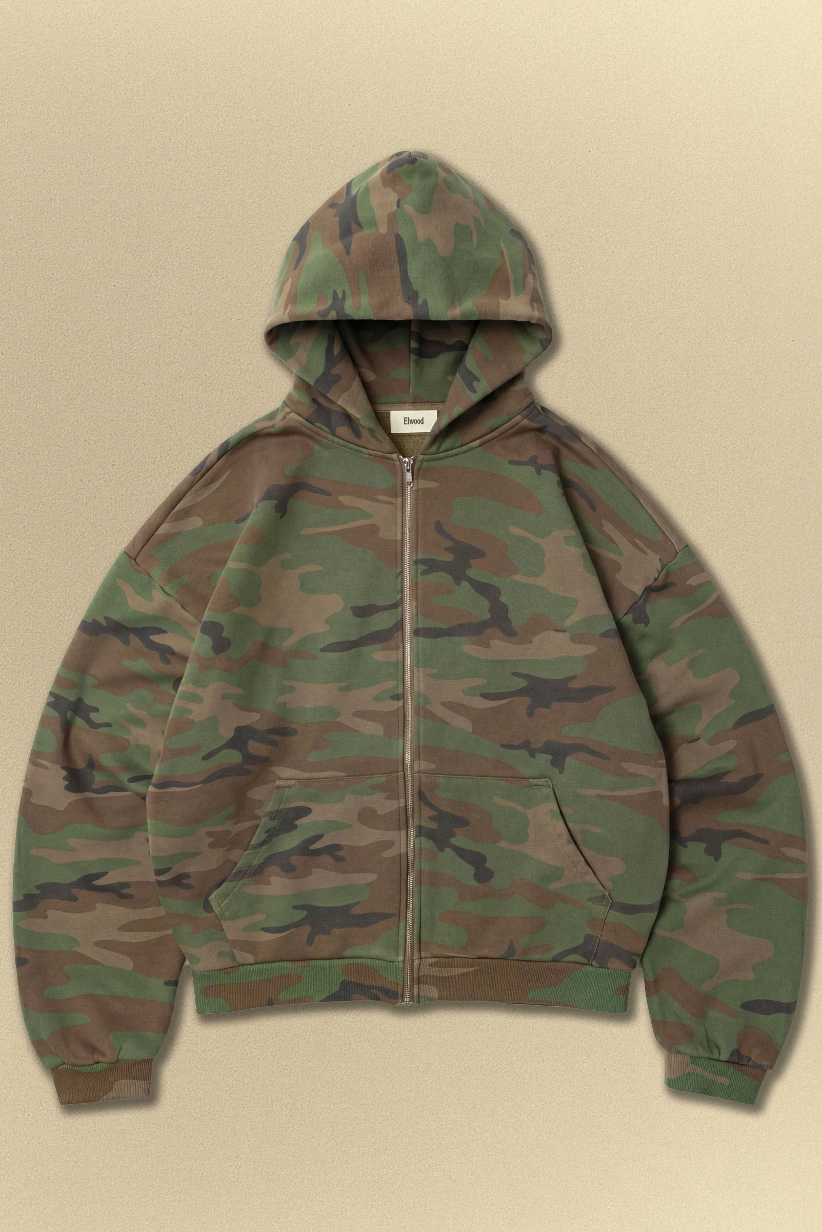 CAMO ZIP HOODIE | Elwood Clothing