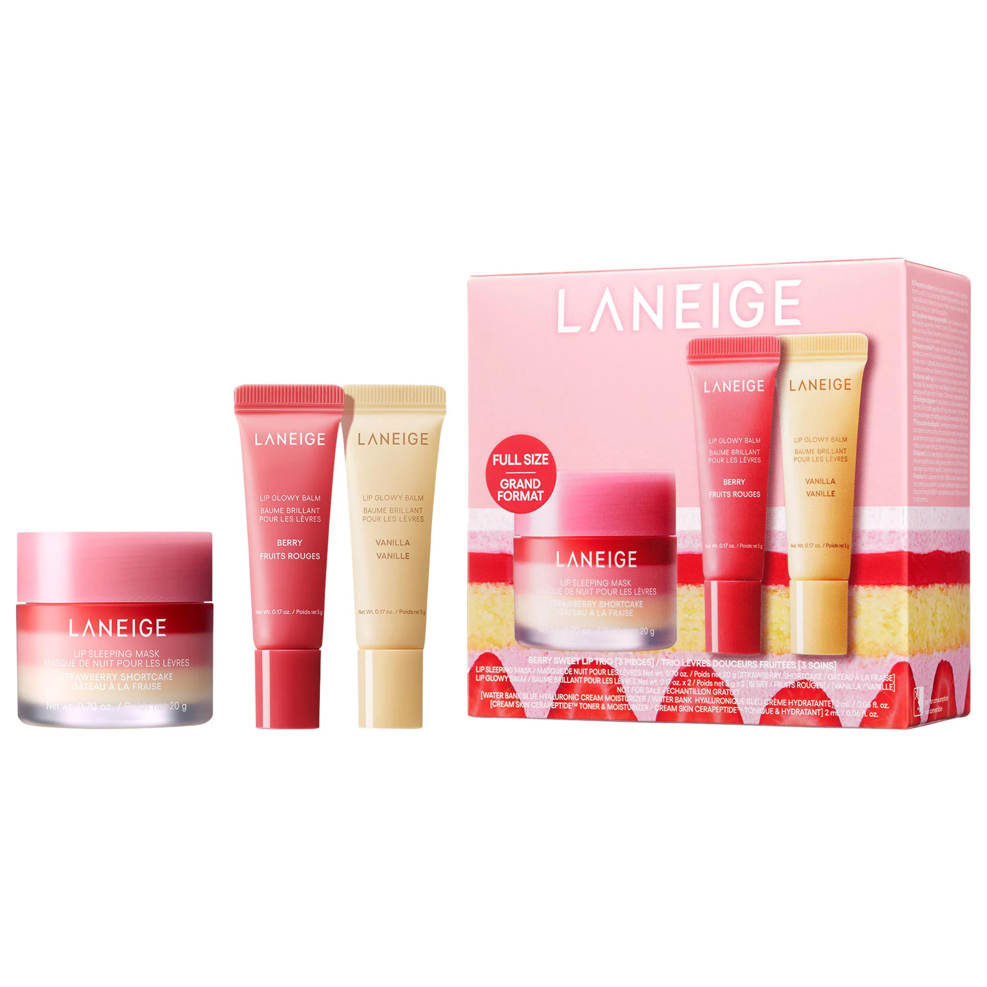 LANEIGE Berry Sweet Lip Treatment Minis Trio Set | Sephora (US)