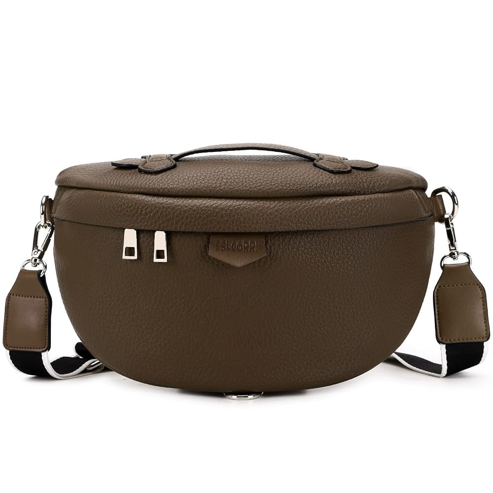 Eslcorri Crossbody Bags for Women - Fashion Sling Purse Shoulder Bag Fanny Pack Leather Causal Ch... | Amazon (US)