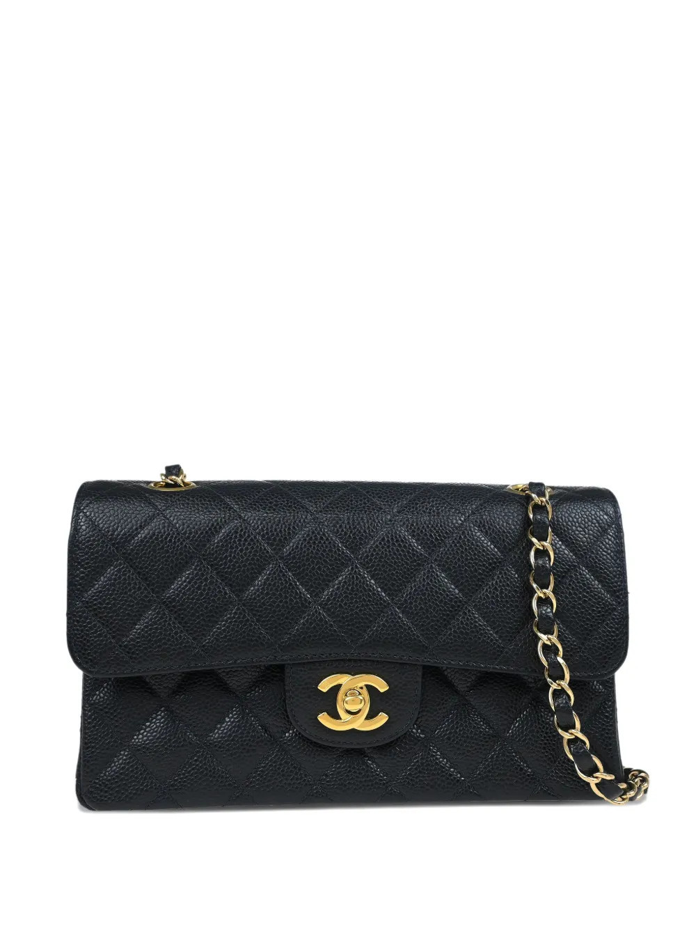 CHANEL Pre-Owned quilted leather shoulder bag - Black | Farfetch Global