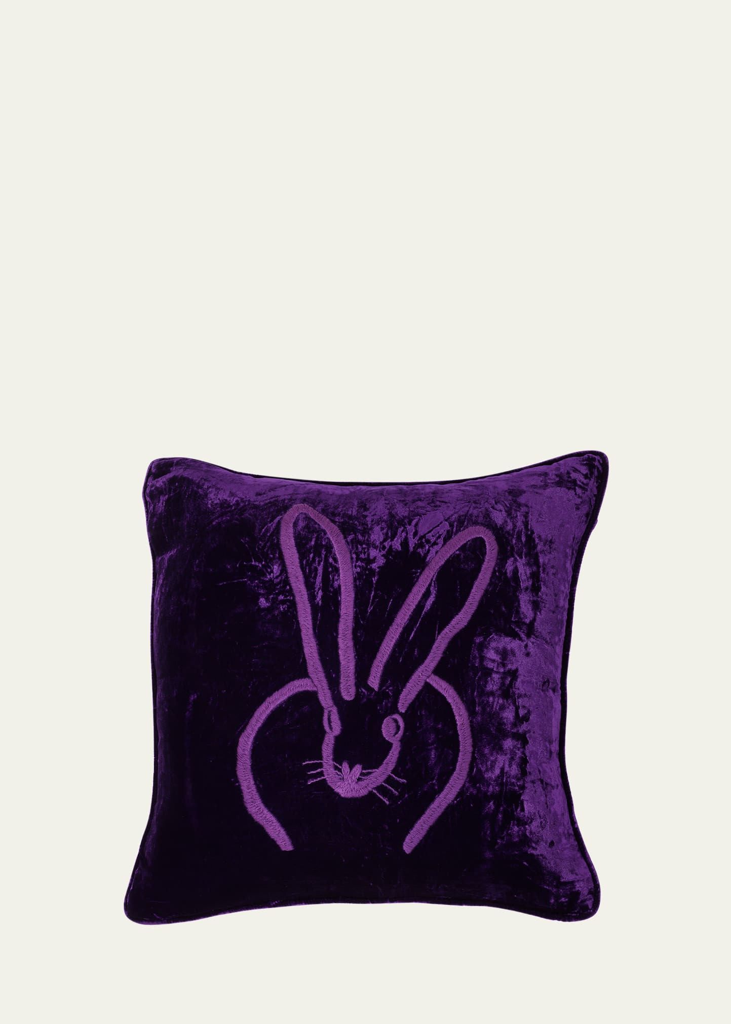 Hunt Slonem Hand Embroidered Velvet Decorative Pillow, 18" Square | Bergdorf Goodman