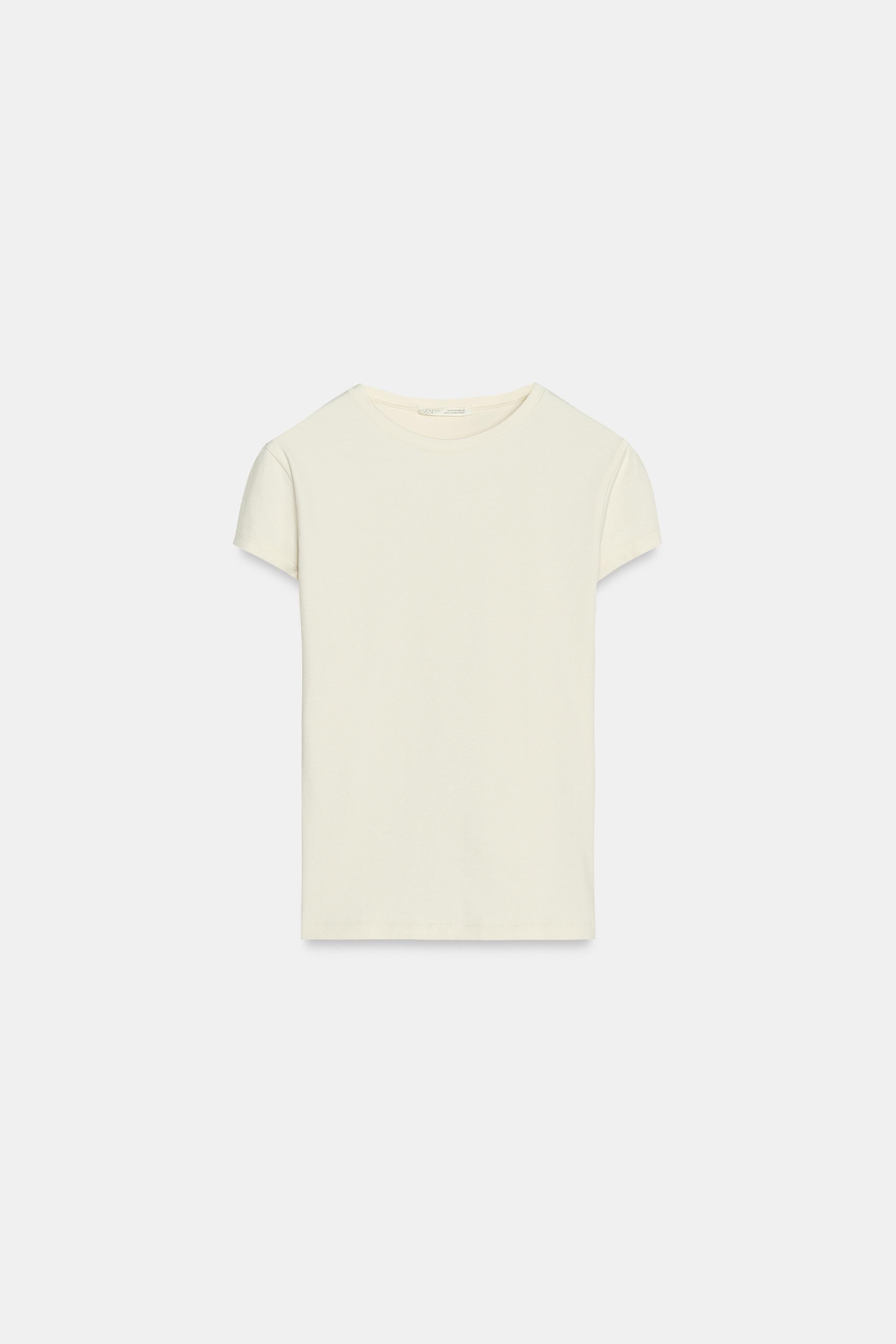 Model height: 165 cmLIGHT WEIGHT - SLIM FIT - ROUND NECK - NORMAL LENGTH - SHORT SLEEVET-shirt ma... | Zara UK