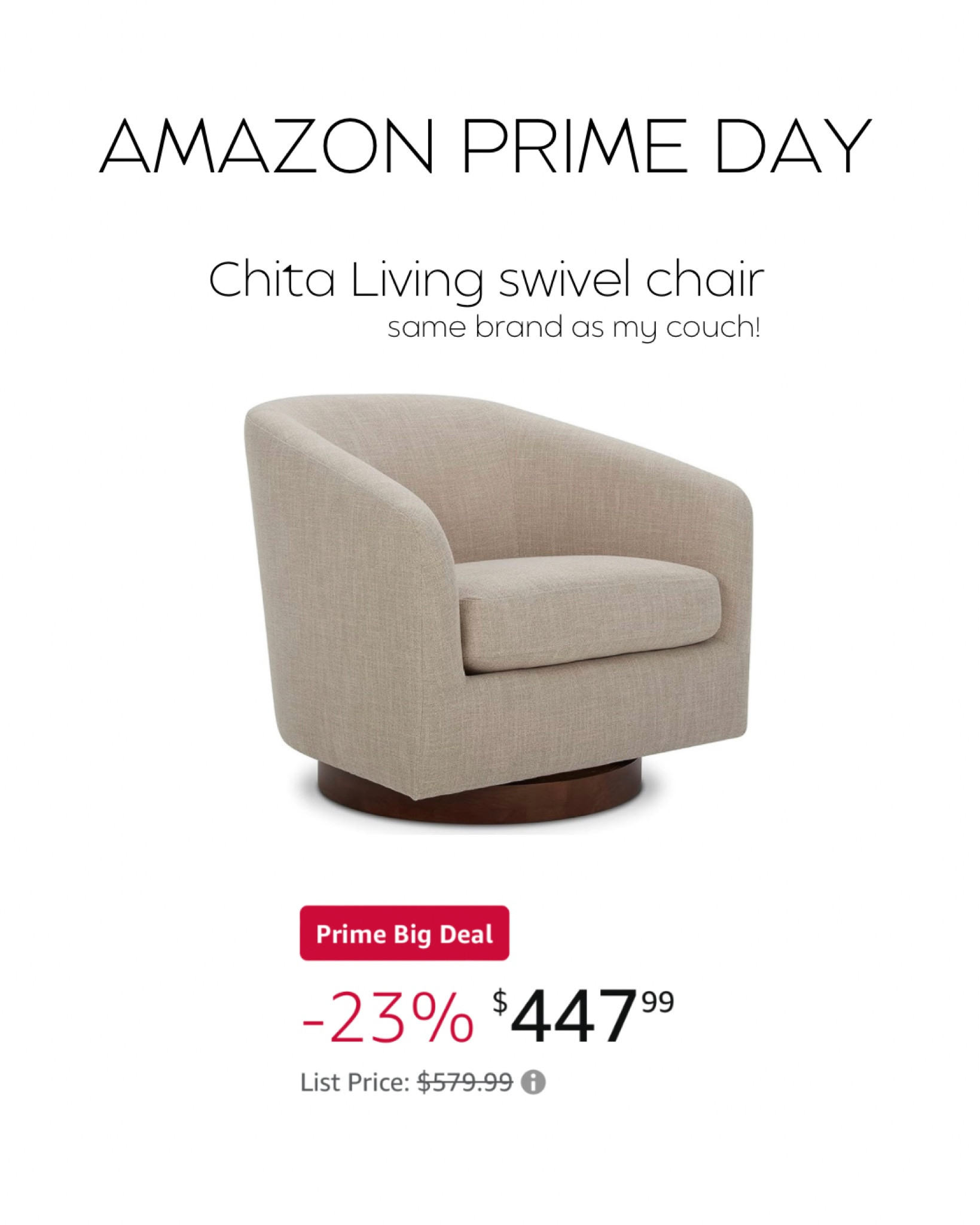 Chita living swivel chair, accent chair 

#LTKsalealert #LTKxPrime