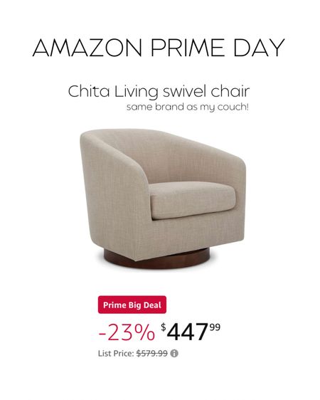 Chita living swivel chair, accent chair 

#LTKsalealert #LTKxPrime