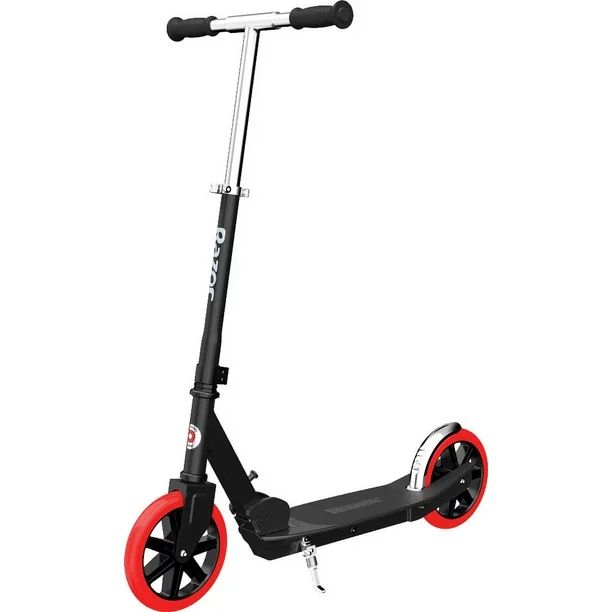 Razor Carbon Lux Kick Scooter - Red/Black, Spoked Large Wheels, Folding Scooter for Up to 220 lbs... | Walmart (US)