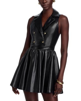 Alice and Olivia Emmy Faux Leather Mini Dress    | Bloomingdale's Women | Bloomingdale's (US)