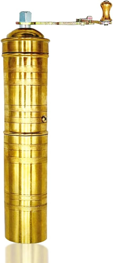 Handmade Brass 9 Inch Manual Coffee Grinder Large Pepper Mill With Handle Proper For Fresh Coffee... | Amazon (US)