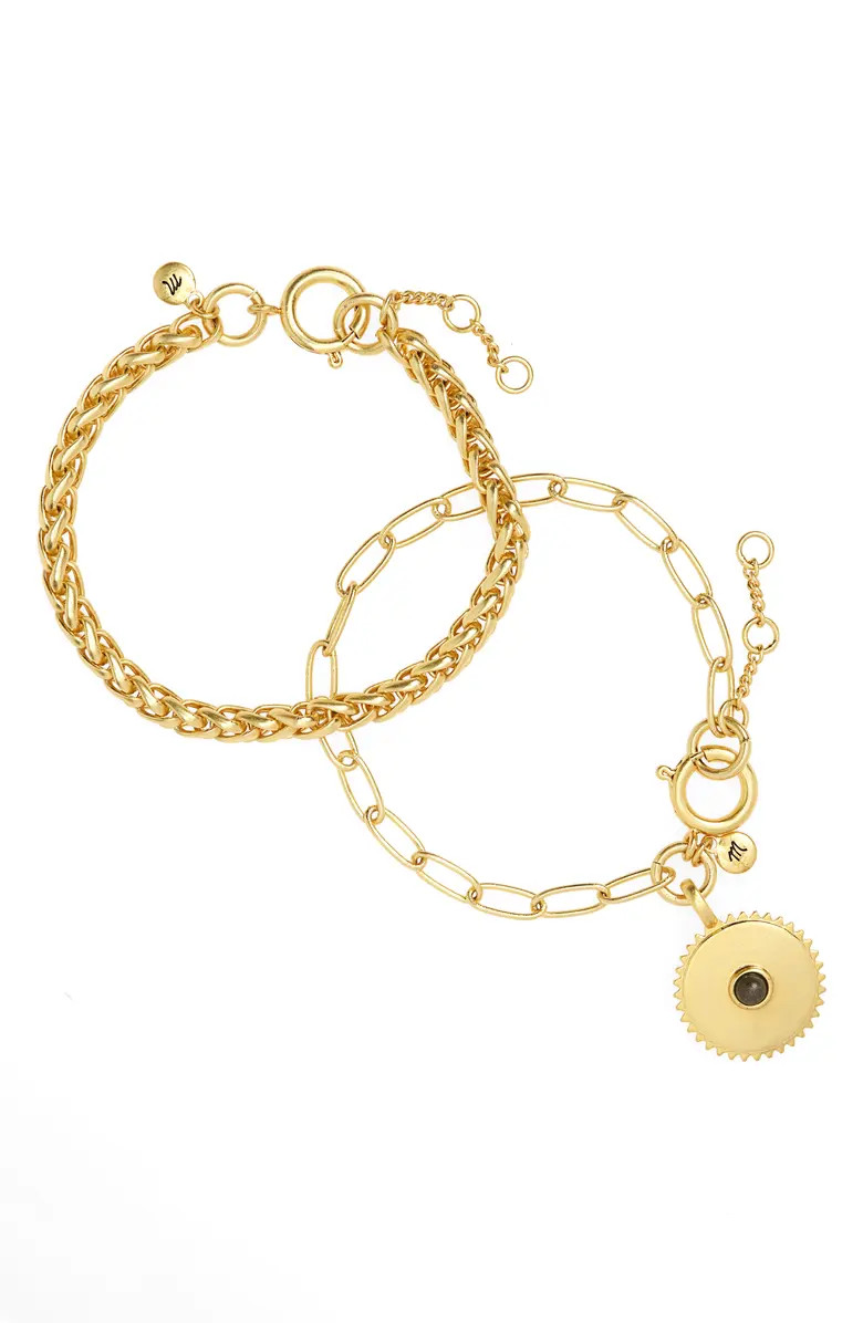 Set of 2 Wheatberry Chain Bracelets | Nordstrom