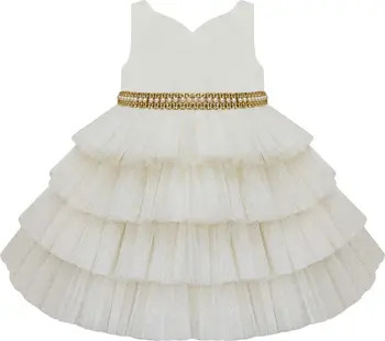 AMERICAN PRINCESS Embellished Tiered Party Dress & Bloomers | Nordstromrack | Nordstrom Rack