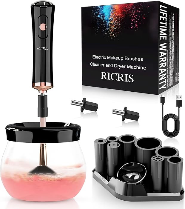 Electric Makeup Brush Cleaner and Dryer Machine - Super Fast Clean and Dry Make Up Brushes - Auto... | Amazon (US)
