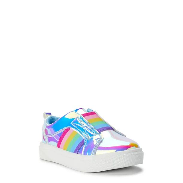 Wonder Nation Rainbow Twin Gore Court Sneaker (Toddler Girls) | Walmart (US)