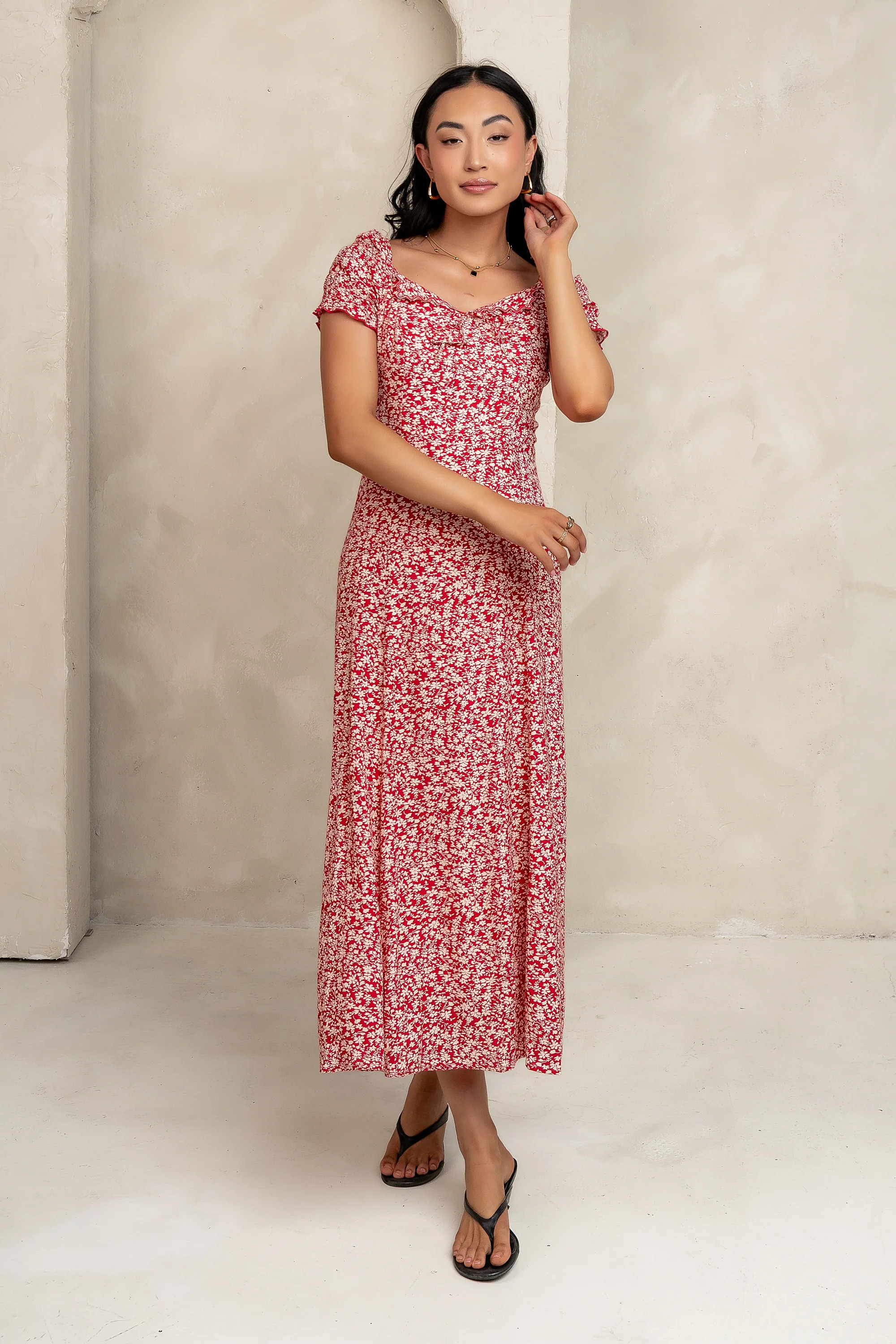 Marlow Maxi Dress in Red | Böhme US