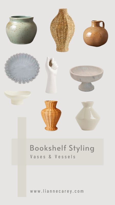A curated collection of mix and match vases and vessels for your open shelf styling 

#LTKSeasonal #LTKfamily #LTKhome