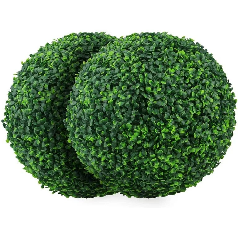 Bibana 2 PCS 15.7 inch 4 Layers Artificial Plant Topiary Ball Faux Boxwood Decorative Balls for B... | Walmart (US)