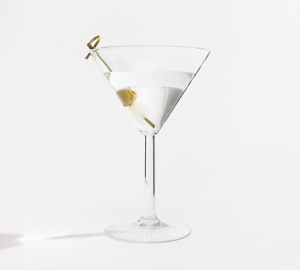 Happy Hour Acrylic Martini Glasses | Pottery Barn (US)