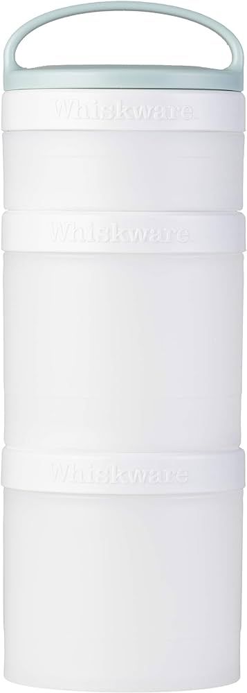 Whiskware Stackable Snack Containers for Kids and Toddlers, 3 Stackable Snack Cups for School and... | Amazon (US)