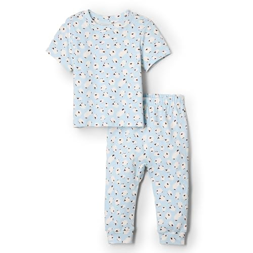 Amazon Essentials Baby_Boys Pant & Top Set, Light Blue Lambs, Newborn | Amazon (US)