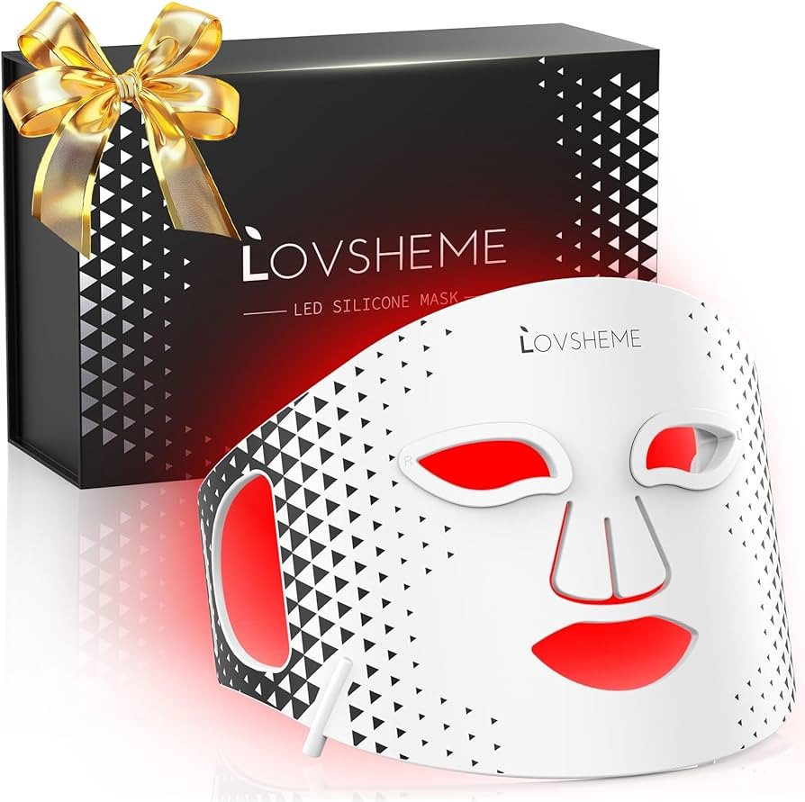 Red Light Therapy for Face, Advanced LED Face Mask Light Therapy, red light therapy Mask - Red, Blue & Infrared Light Therapy for Acne, Wrinkles & Skin Rejuvenation | Amazon (US)