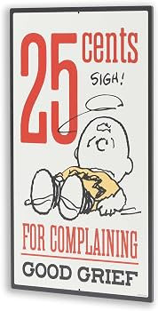 Peanuts Charlie Brown Good Grief Metal Sign | Amazon (US)