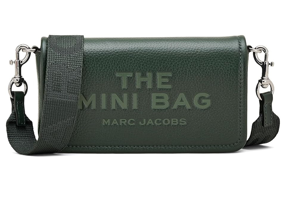 Marc Jacobs The Leather Mini Bag Cross Body Women's Handbags Forest, Polyester | Zappos