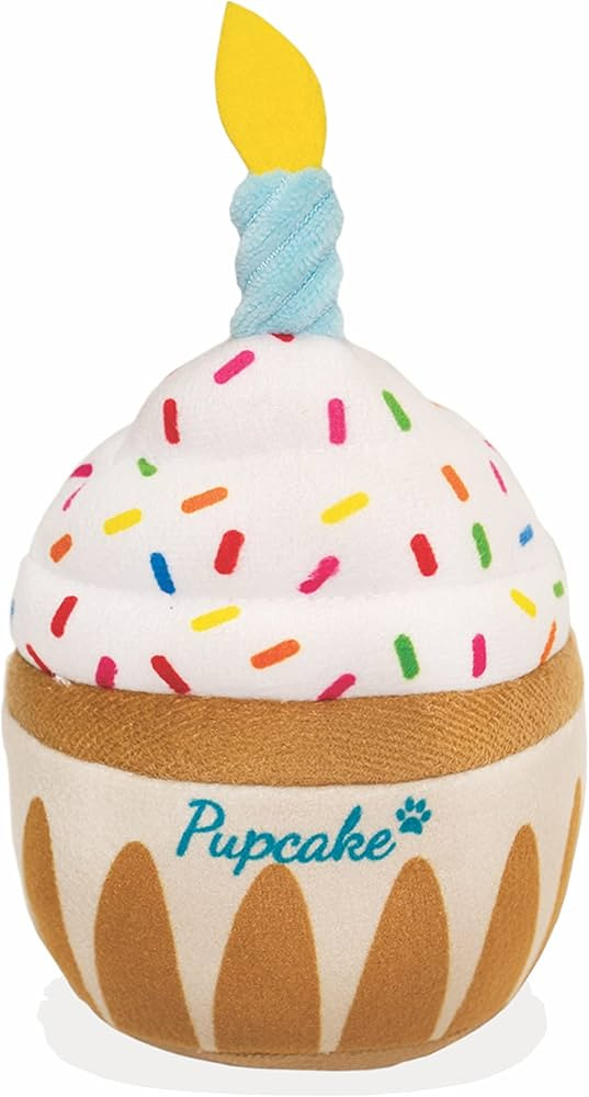 Nestpark Dog Birthday Toy - Pup Cake Puppy Cupcake Plush Squeak and Crinkle Gift | Amazon (US)