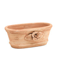 Made In Italy 14x5.5x7 Rose Oval Terracotta Planter | Global Home | Marshalls | Marshalls
