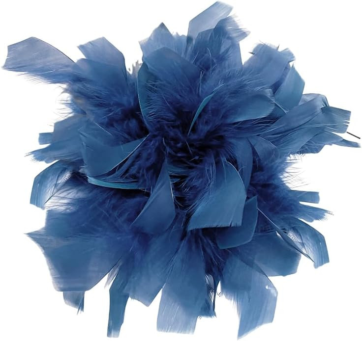 Elegant Feather Flower Large Brooch Lapel Pins for Women Men Wedding Party Dance Banquet Big Pins... | Amazon (US)