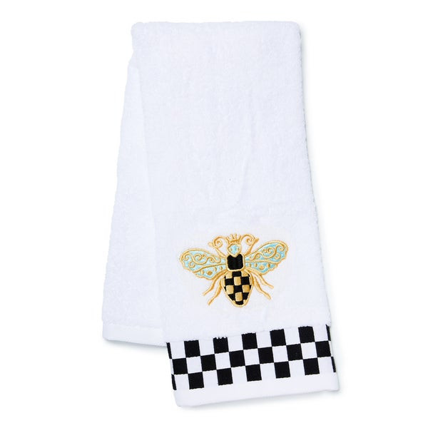 MacKenzie-Childs Queen Bee Check Hand Towel | MacKenzie-Childs