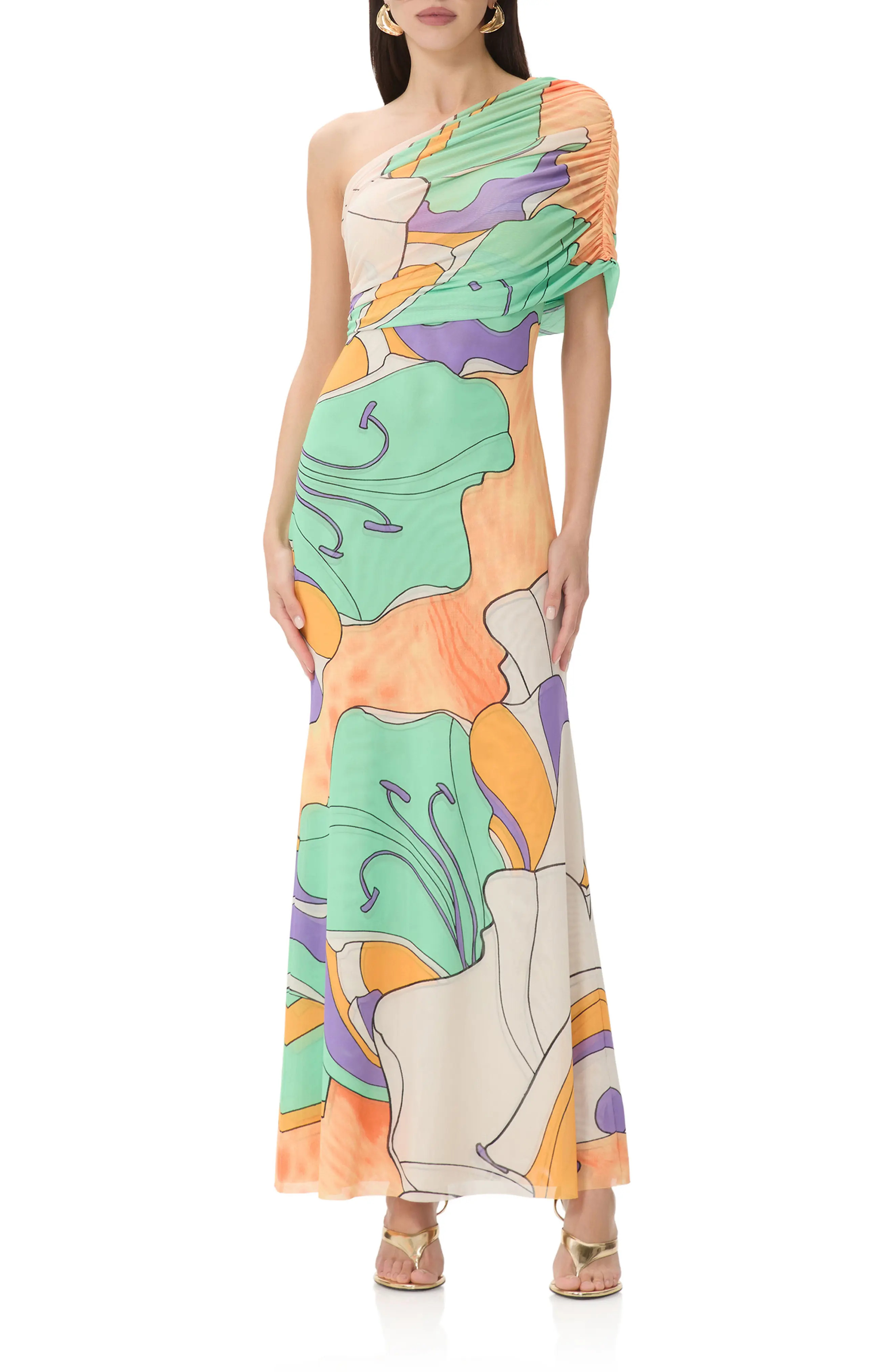 AFRM Mirabel One-Shoulder Maxi Dress (Women) | Nordstrom | Nordstrom