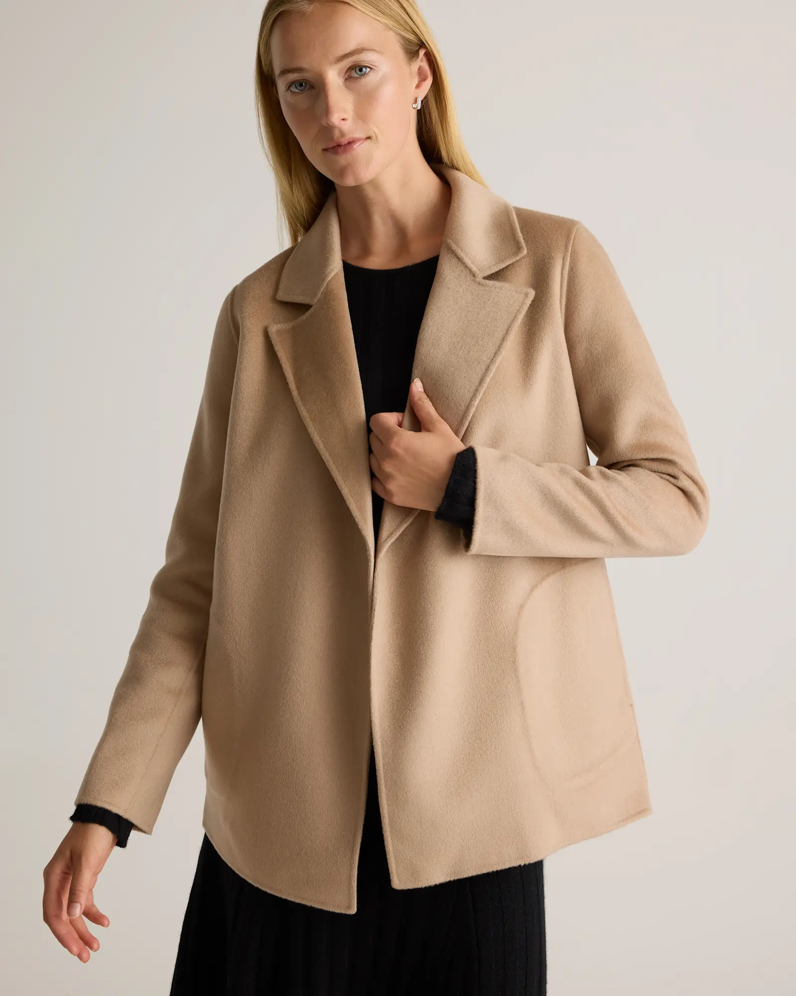 100% Mongolian Cashmere Double-Faced Open Blazer | Quince