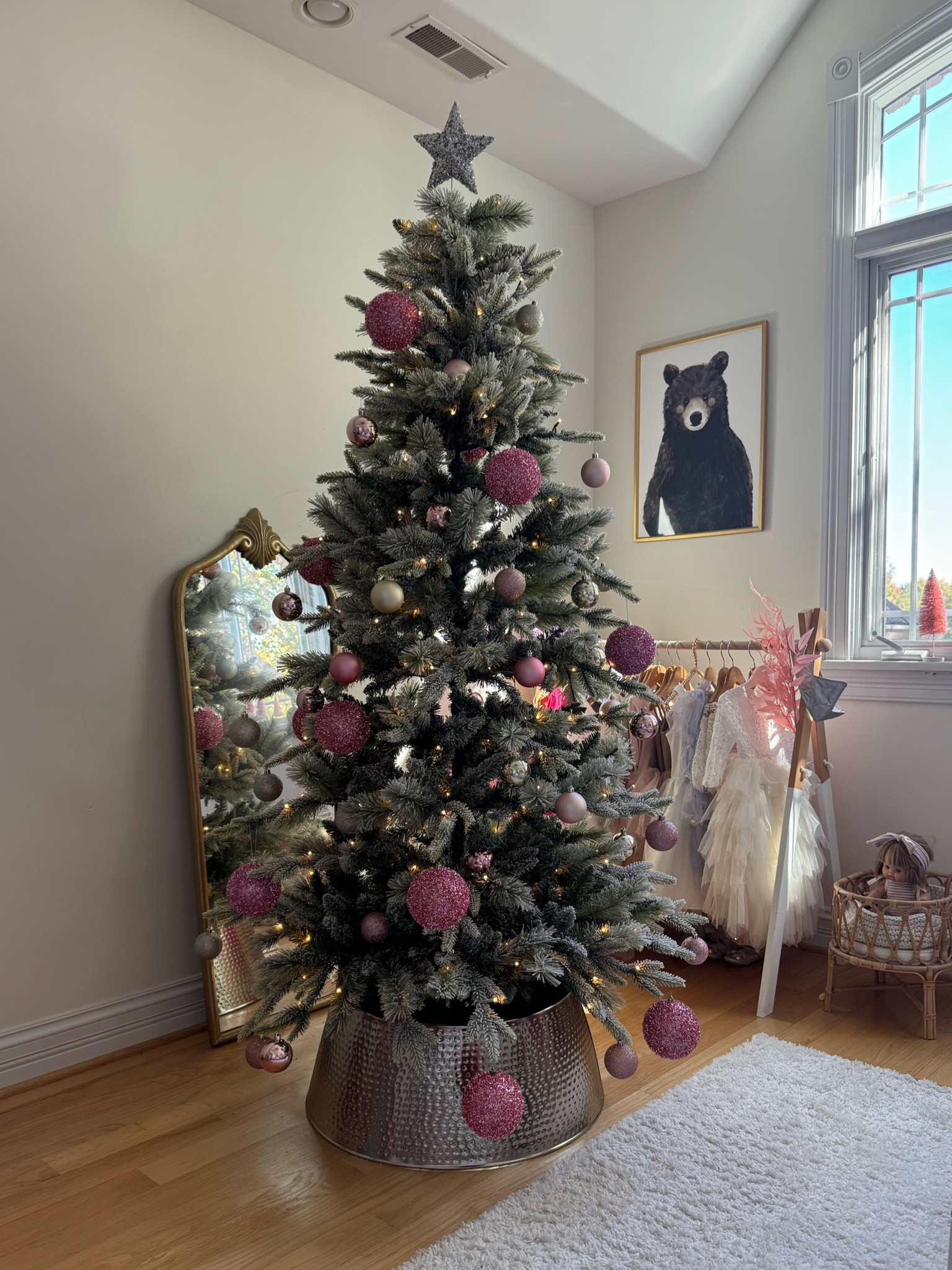 Christmas tree in the girls’ room 🌲 We found the perfect tree and ornaments for the girls’ room. 

#christmas #christmastree #target #targetstyle @target #targetstyle 

#LTKKids #LTKHoliday #LTKSeasonal