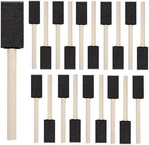 20 Pcs Foam Paint Brushes, 1'' Sponge Paint Brush, Foam Brushes for Painting, Craft, Staining, Va... | Amazon (US)