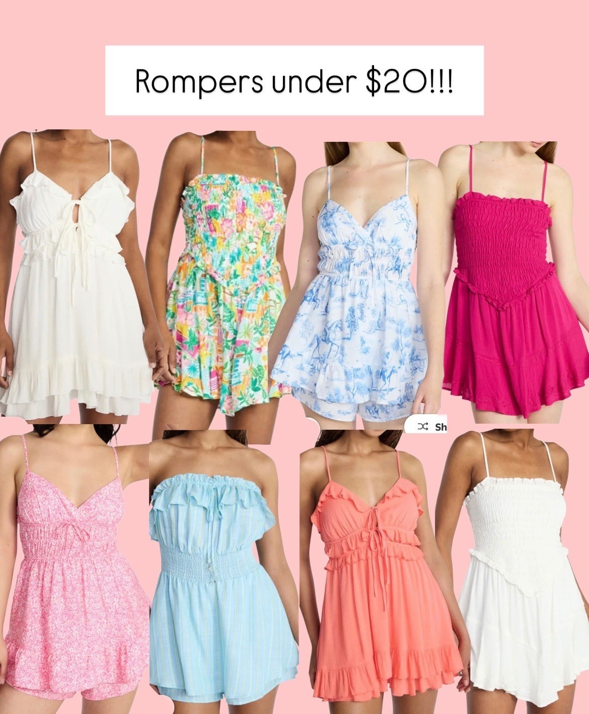 Step into summer in these super cute pieces ☀️ Affordable fashion alert!! All rompers & all under $20!

#LTKgrwm #LTKootd #LTKSeasonal