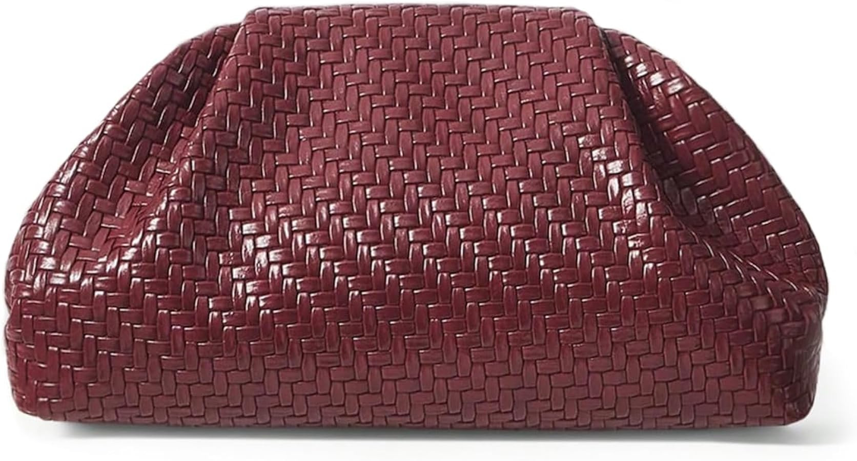 Woven Clutch Purses for Women Evening Bag Elegant Ruched Dumpling Clutch | Amazon (US)