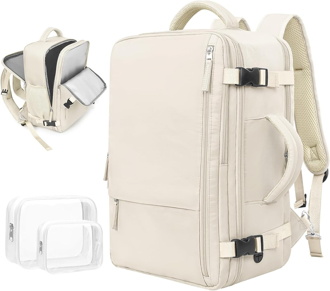 Rinlist Men Women Travel Gym Carry-on Backpack      
                             Polyester | Amazon (US)