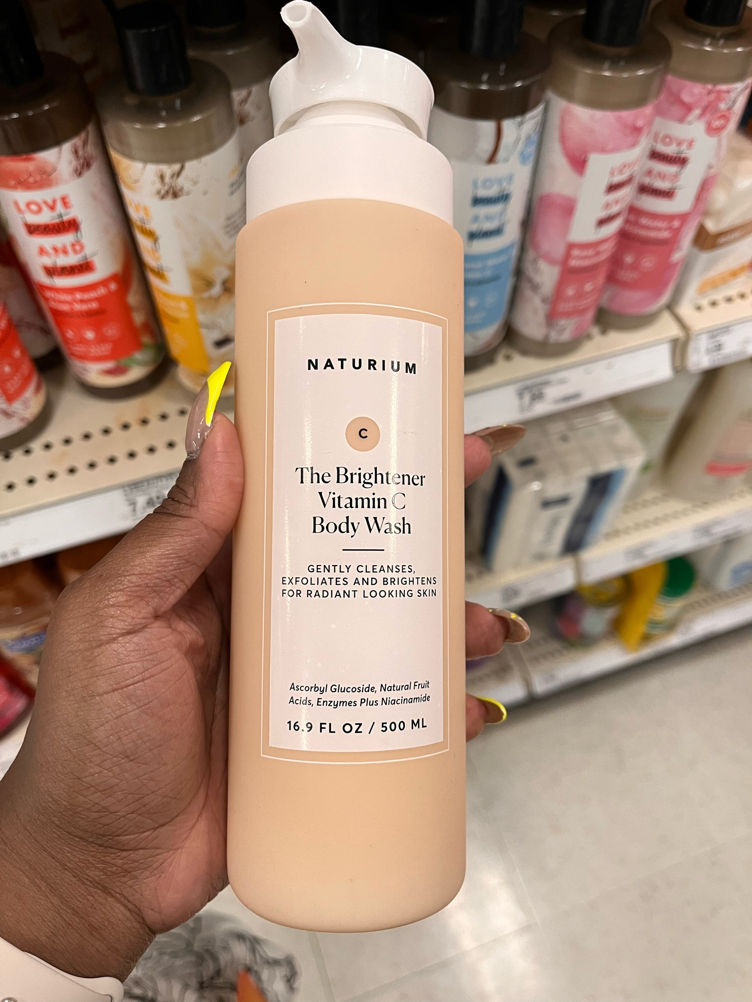 This  Target find skin care product is for legitimate body care. There’s no smell goods, but you will see a difference in your skin!

Naturium The Brightener Vitamin C Brightening Body Wash - 16.9 fl oz, Naturium The Glow Getter Multi-Oil Hydrating Body Wash - 16.9 fl oz, Naturium The Purifier Niacinamide Body Wash - 16.9 fl oz, Naturium The Smoother Glycolic Acid Exfoliating Body Wash - 16.9 fl oz, Naturium The Perfector Salicylic Acid Skin Smoothing Body Wash - 16.9 fl oz

#LTKbeauty #LTKFind