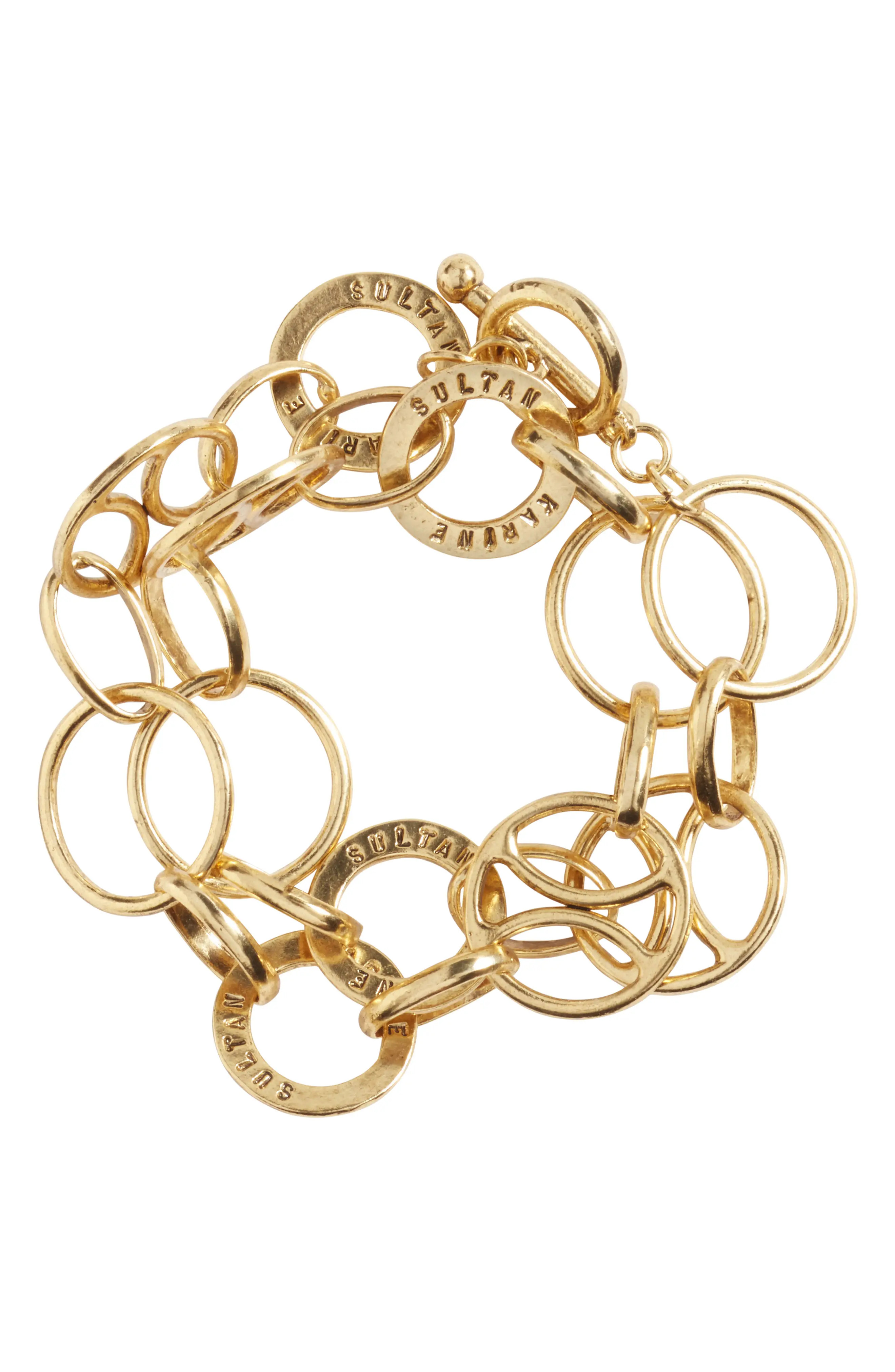 Women's Karine Sultan Link Wrap Bracelet | Nordstrom
