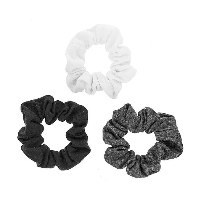 Icing Women's Black, White & Gray Jersey Scrunchies | Amazon (US)